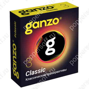 Классические презервативы с обильной смазкой Ganzo Classic 3шт